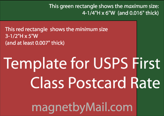 Usps Postcard Size Chart